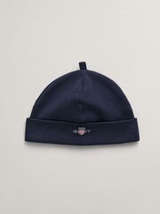 GANT Blue Shield Logo Beanie - Image 1 of 2