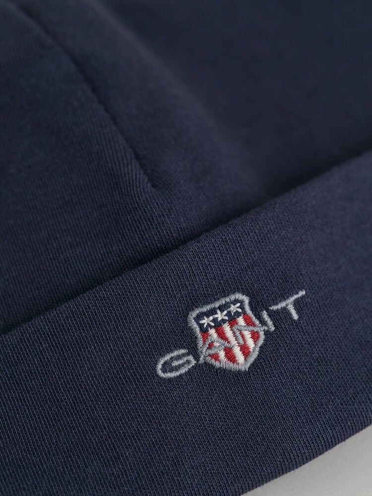 GANT Blue Shield Logo Beanie - Image 2 of 2