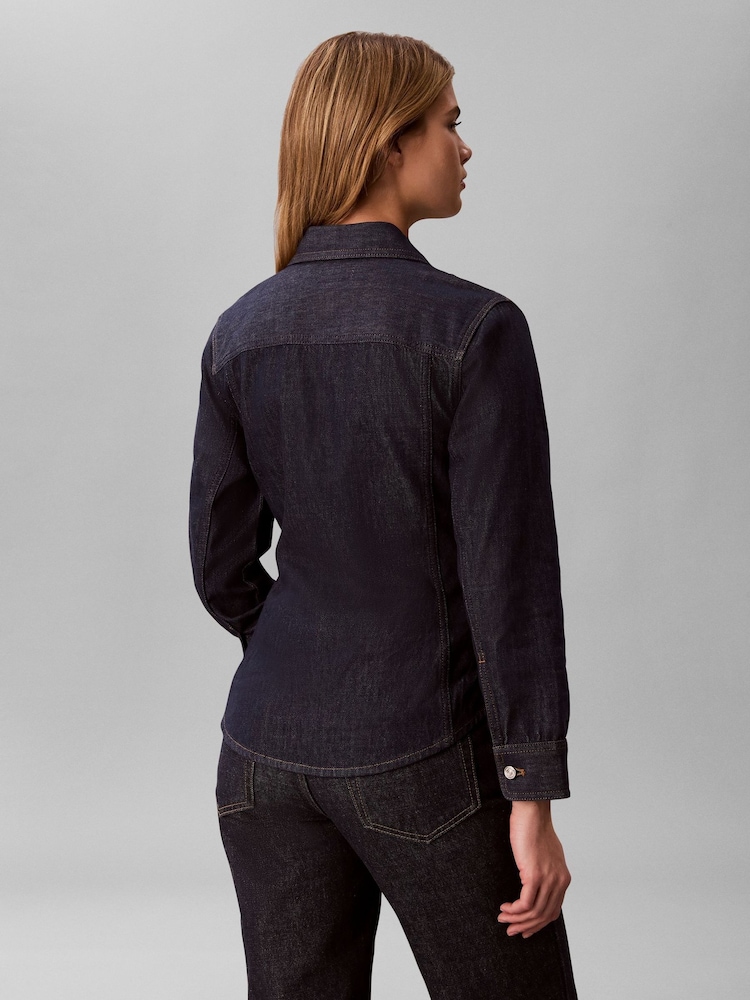Calvin Klein Classic Denim Trucker Shirt - Obraz 2 z 6 Calvin Klein Classic Denim Trucker Shirt - Obraz 2 z 6