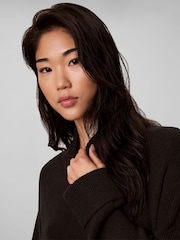 Calvin Klein Black Relaxed Rib Mini Dress - Image 4 of 6