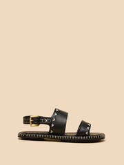 White Stuff Black Sweetpea Leather Sandals - Image 1 of 4