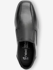 Black Standard Fit (F) Leather Loafers - Image 3 of 5