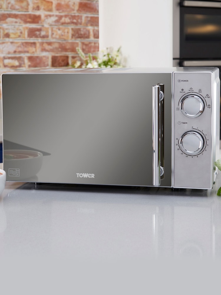 Tower Silver 800w Microwave - Image 1 of 8