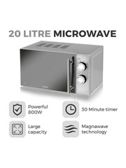 Tower Silver 800w Microwave - Image 2 of 8
