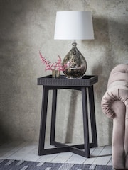 Gallery Home Black Boho Boutique Bedside Table - Image 1 of 3