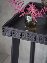 Gallery Home Black Boho Boutique Bedside Table - Image 2 of 3