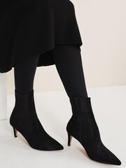 Phase Eight Suede Black Sock Boots - Image 6 of 6