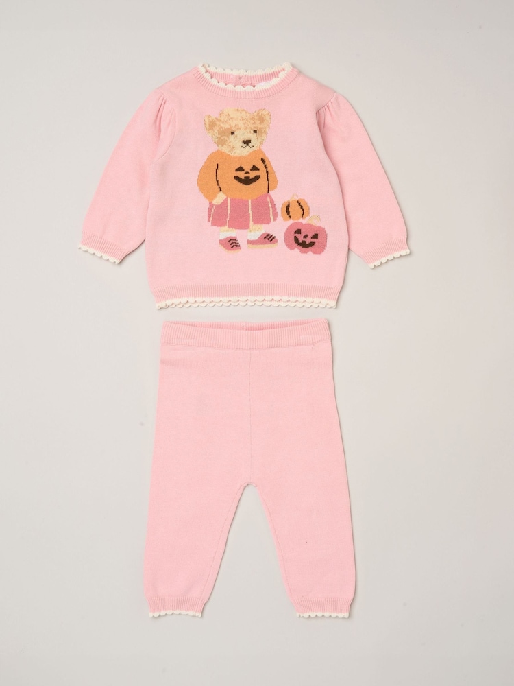 Rosa - Rock-A-Bye Baby Boutique True Knit Jumper and Leggings Set - Bild 1 von 3 Rosa - Rock-A-Bye Baby Boutique True Knit Jumper and Leggings Set - Bild 1 von 3