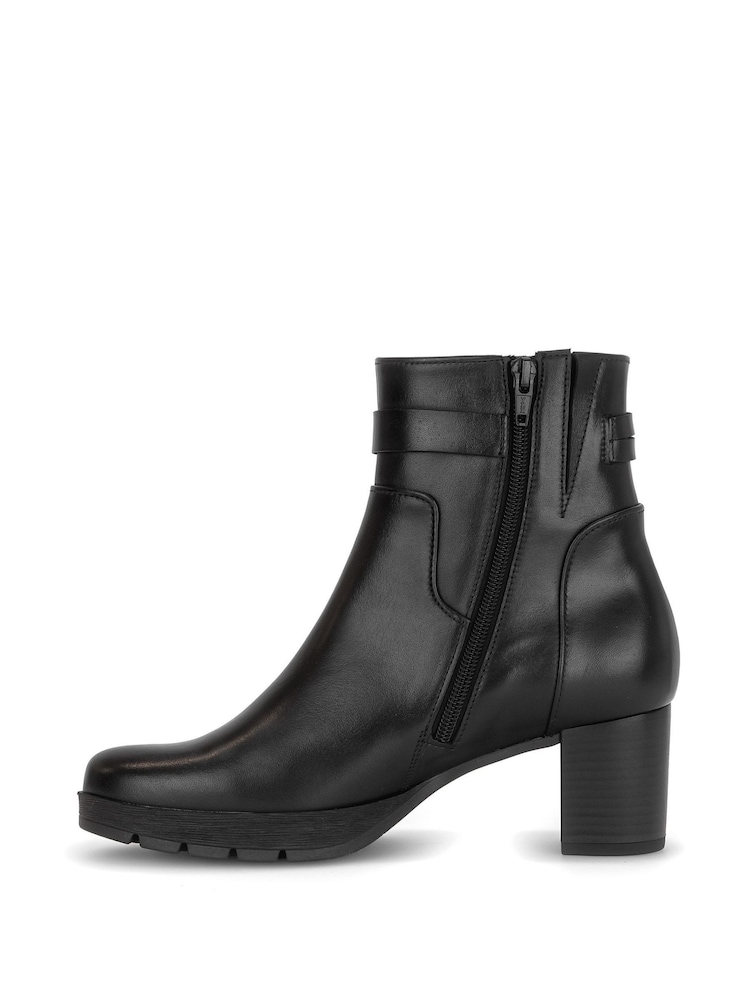 Gabor Black Emilia Ankle Boots - Image 2 of 5 Gabor Black Emilia Ankle Boots - Image 2 of 5