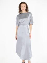 Calvin Klein Natural Shine Midi Dress - Image 1 of 6