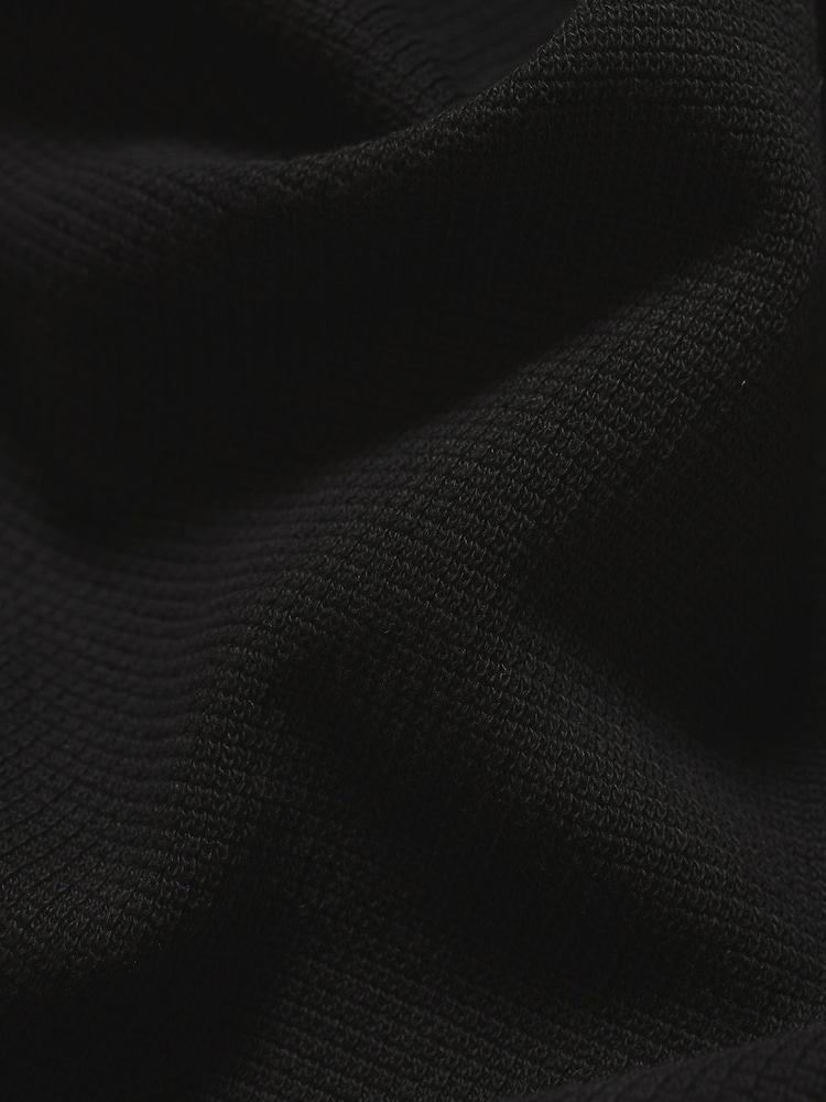Tailored Athlete Black Muscle Fit Heavy Weight Textured Crew Neck T-Shirt - Image 7 of 7 Tailored Athlete Black Muscle Fit Heavy Weight Textured Crew Neck T-Shirt - Image 7 of 7