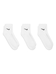 Nike White Lightweight Everyday Ankle Socks 3 Pack - Image 3 of 6