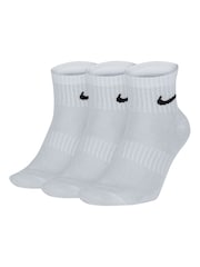 Nike White Lightweight Everyday Ankle Socks 3 Pack - Image 4 of 6
