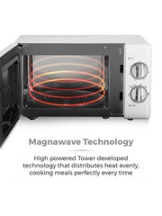 Tower Silver 20L Manual Microwave - Image 10 of 13