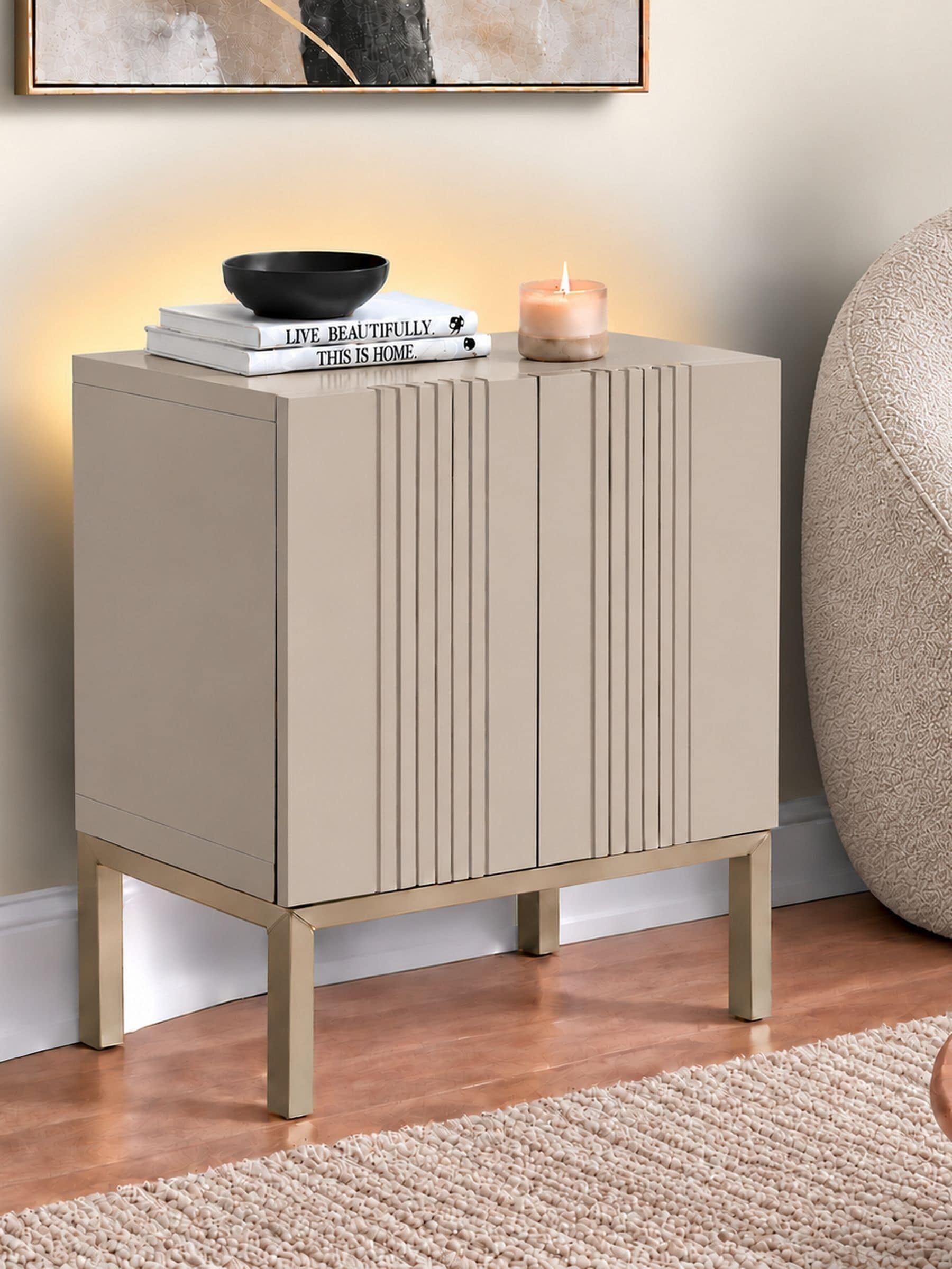 Frank Olsen Furniture Grey Frank Olsen Iona Lamp / Side Table - Image 3