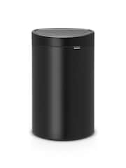 Brabantia Matt Black New 40L Touch Bin - Image 1 of 5