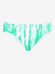 Зеленый/розовый - Трусики бикини с рюшами на боках Mint Velvet - Изображение 4 из 5