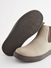 Neutral Chunky Sole Chelsea Boots - Image 6 of 8