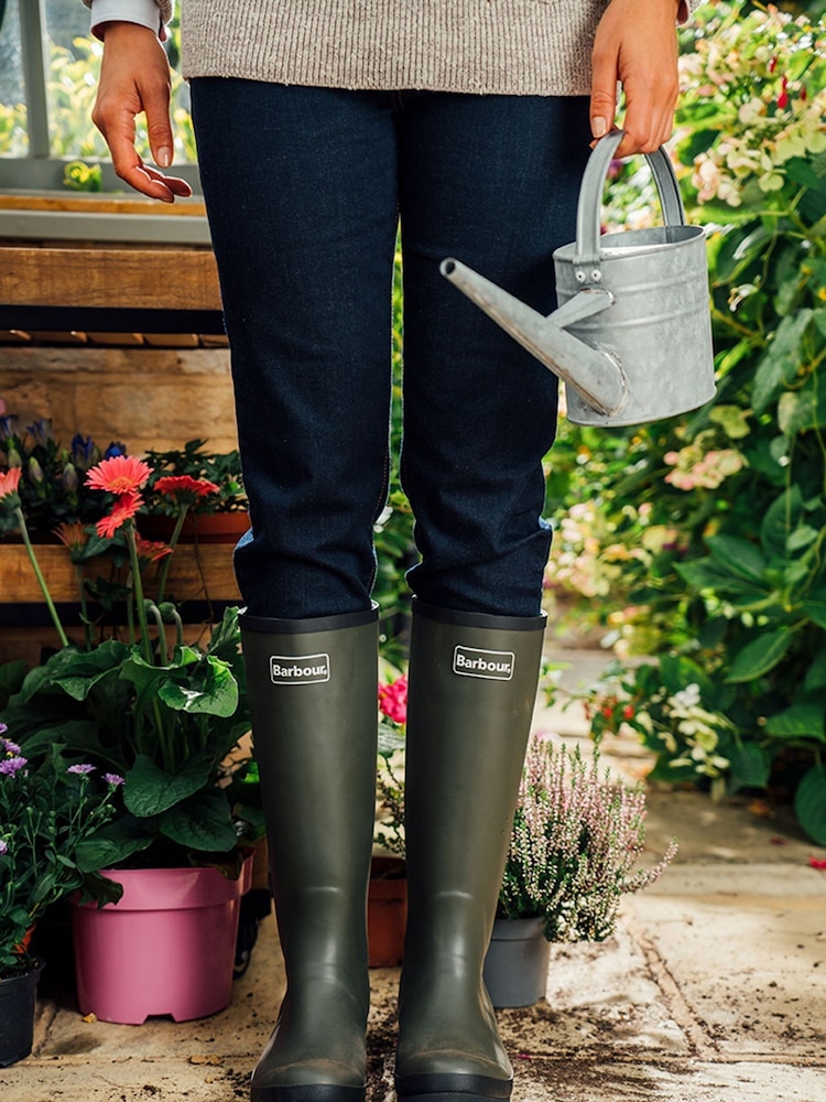 Barbour® Green Abbey Wellington Boots - Image 5 of 16