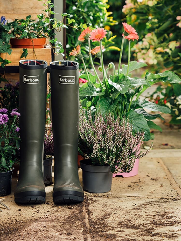 Barbour® Green Abbey Wellington Boots - Image 9 of 16