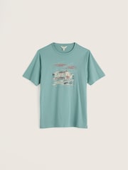 Seasalt Cornwall Green Midwatch T-Shirt - Image 4 of 5