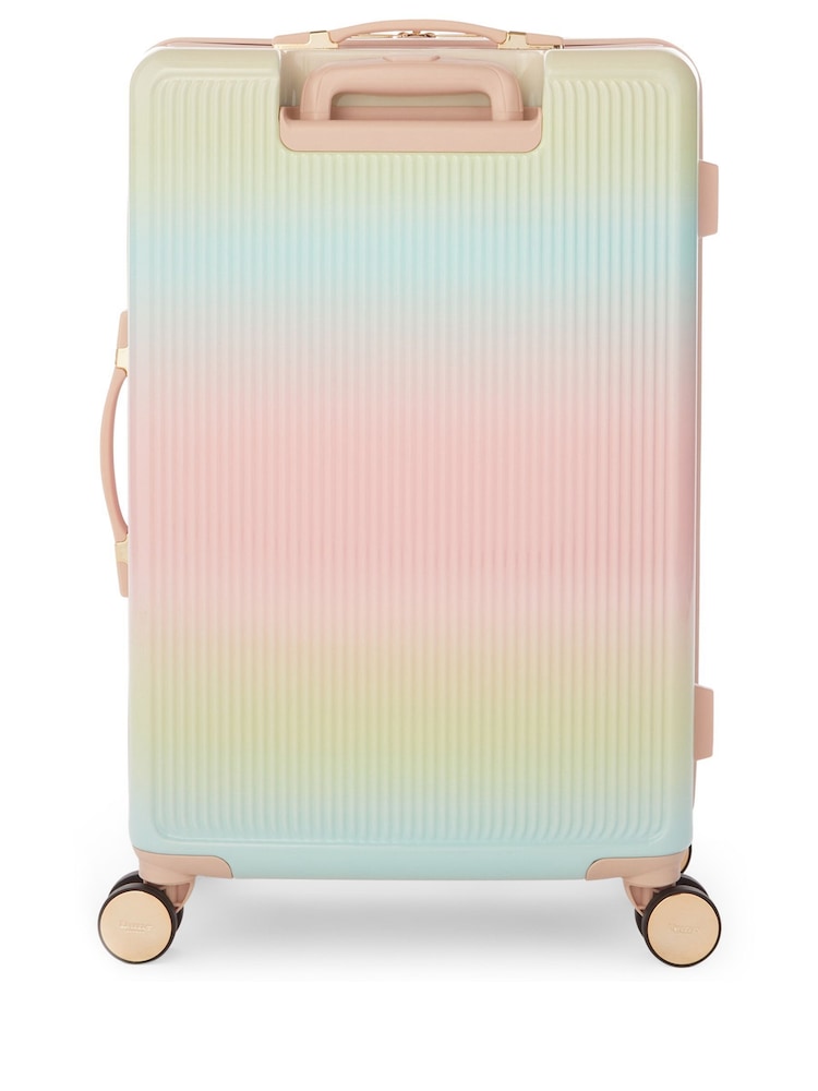 Dune London Pink Ombre Olive Medium Suitcase - Image 3 of 6