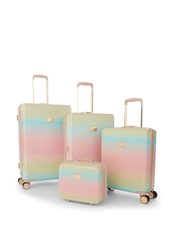 Dune London Pink Ombre Olive Medium Suitcase - Image 6 of 6