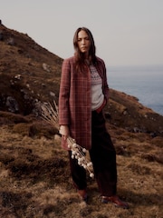 Seasalt Cornwall Pink Wood Cabin Coat - Image 1 of 4
