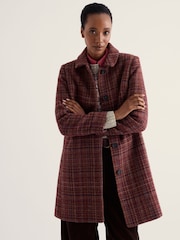 Seasalt Cornwall Pink Wood Cabin Coat - Image 3 of 4