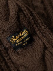 Superdry Brown Vintage Jacob Henley Jumper - Image 5 of 5