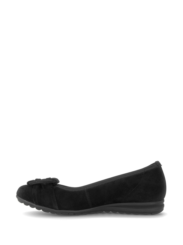 Gabor Black Forrest Ballerina Style Shoes - Image 2 of 5 Gabor Black Forrest Ballerina Style Shoes - Image 2 of 5