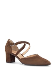 Gabor Brown Gisele Closed Toe Open Court Shoes - Image 2 of 5