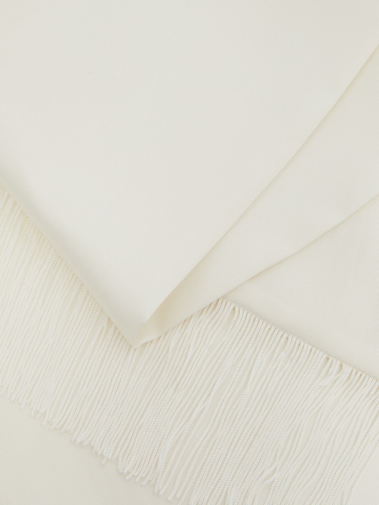 Reiss Ivory Meyer Silk Fringed Scarf - Image 4 of 4 Reiss Ivory Meyer Silk Fringed Scarf - Image 4 of 4