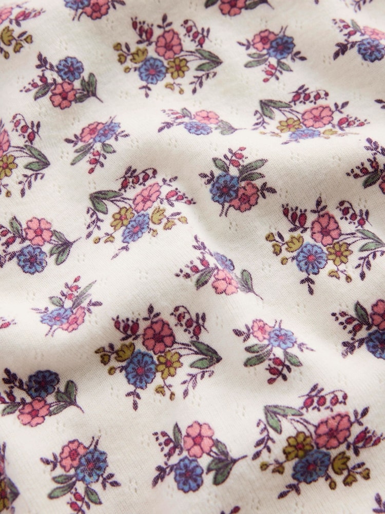 Boden Cream Collared Pointelle Top - Image 3 of 3 Boden Cream Collared Pointelle Top - Image 3 of 3