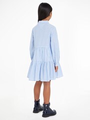 Tommy Hilfiger Blue Kids Stripe Shirt Dress - Image 2 of 6