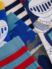 Boden Grey Socks 5 Pack - Image 2 of 2