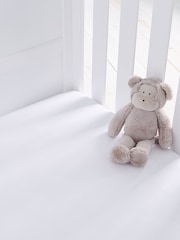 Silentnight 2 Pack White Kids Safe Nights Cot 100% Cotton Fitted Sheets - Image 3 of 10