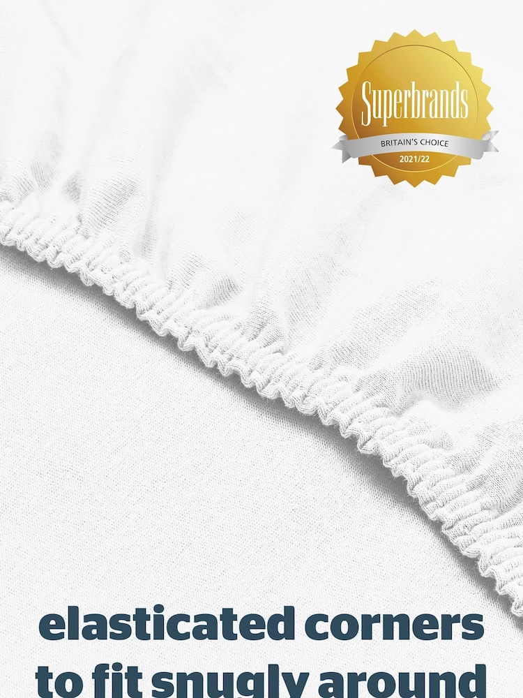 Silentnight 2 Pack White Kids Safe Nights Cot 100% Cotton Fitted Sheets - Image 7 of 10