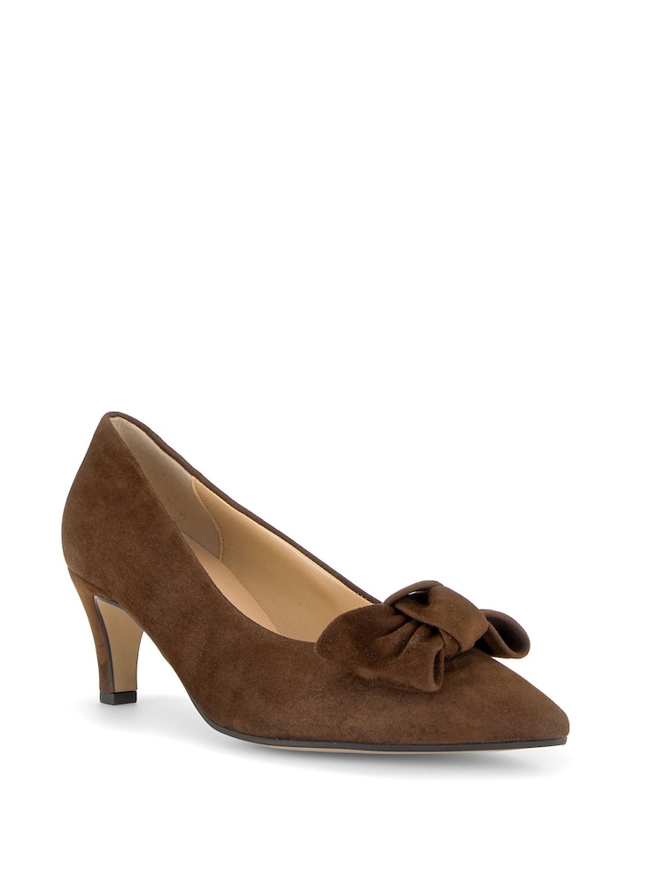 Gabor Brown Dusty Court Shoes - Image 2 of 5 Gabor Brown Dusty Court Shoes - Image 2 of 5