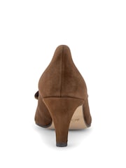 Gabor Brown Dusty Court Shoes - Image 3 of 5