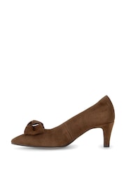 Gabor Brown Dusty Court Shoes - Image 4 of 5