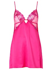 Ann Summers Pink Magnetizing Foiled Embroidery Chemise - Image 5 of 5