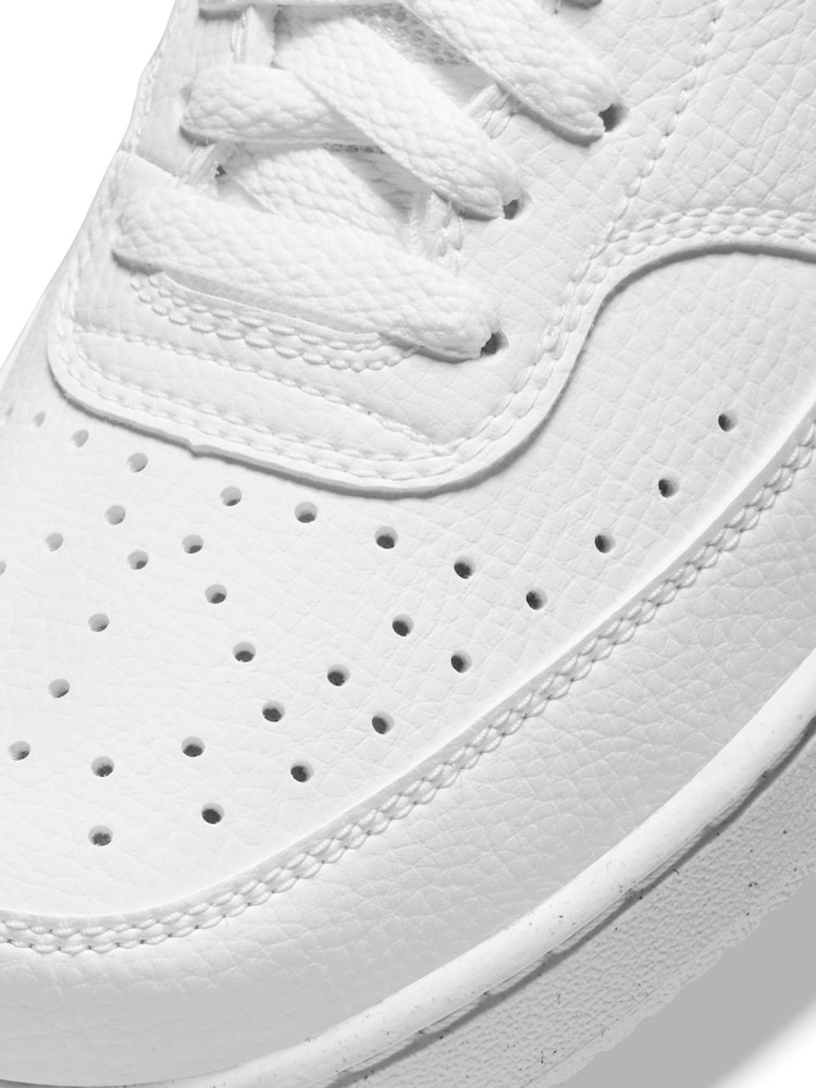 Nike White Court Vision Low Trainers - Image 9 of 10