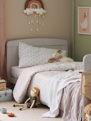 CuddleCo Grey Juliet Cot Bed With Lullaby Foam Mattress - Image 2 of 6