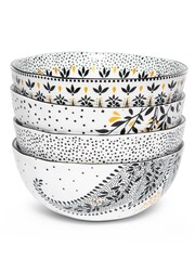 Sara Miller Artisanne Noir Set of 4 Medium Bowls - Image 2 of 6