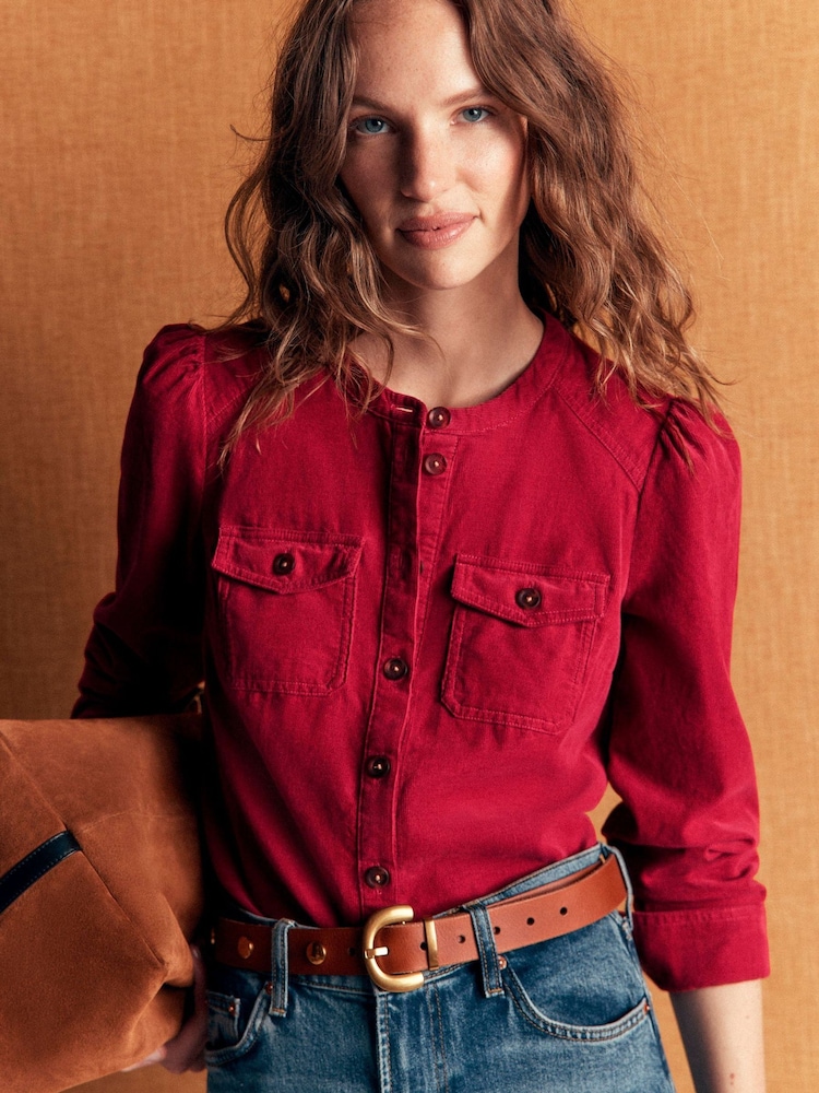 Boden Red Thea Cord Shirt - Image 1 of 5 Boden Red Thea Cord Shirt - Image 1 of 5