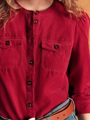 Boden Red Thea Cord Shirt - Image 4 of 5