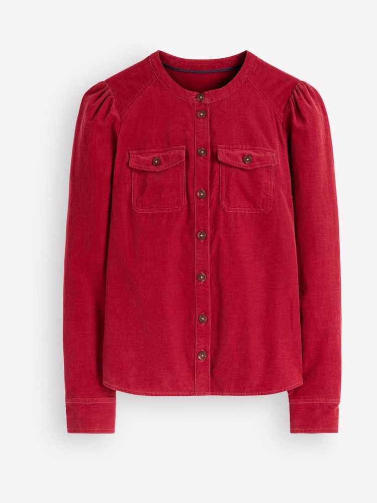 Boden Red Thea Cord Shirt - Image 5 of 5 Boden Red Thea Cord Shirt - Image 5 of 5