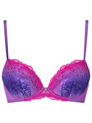Ann Summers Bright Purple Plunge Padded Sexy Lace Bra - Image 5 of 5