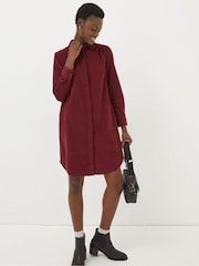FatFace Red Chester Cord Dress - Image 1 of 5